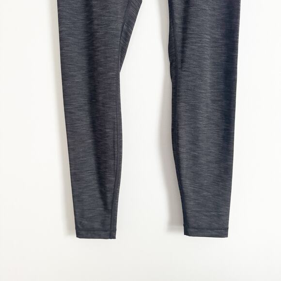 LULULEMON Wunder Under High Rise Tight Leggings Heathered Black 8 - Picture 6 of 10